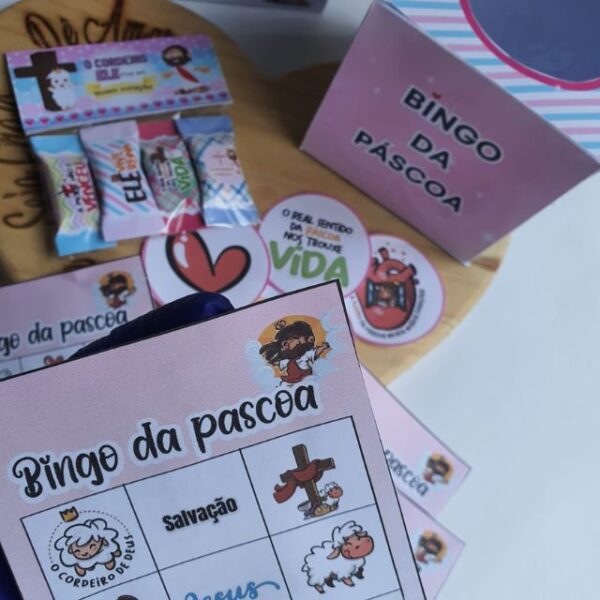 Bingo da Páscoa Ministério Infantil