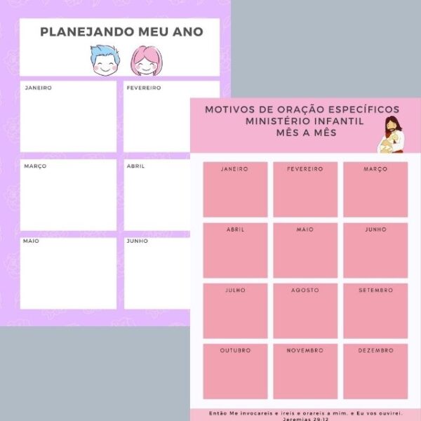 Planner Ministério Infantil 2024 PDF Grátis