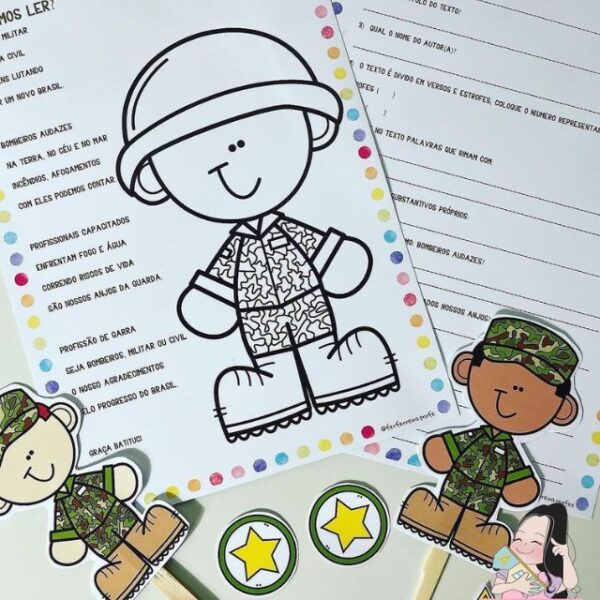 Atividade Dia do Soldado Ed Infantil