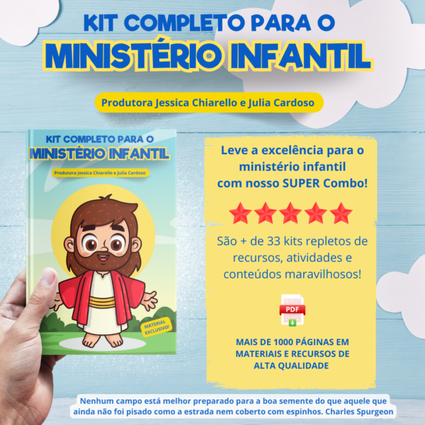 COMBO PARA O MINISTÉRIO INFANTIL Atividades Para Ministério Infantil Evangélico