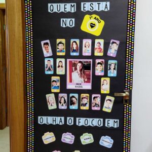 Painel de Porta de Sala de Aula