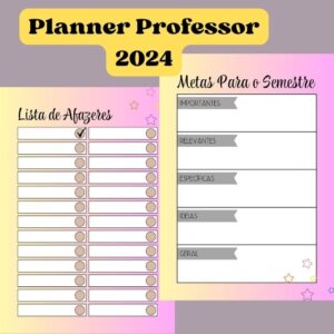 Planner Professor Para Imprimir PDF Ministério Infantil Tia Lu