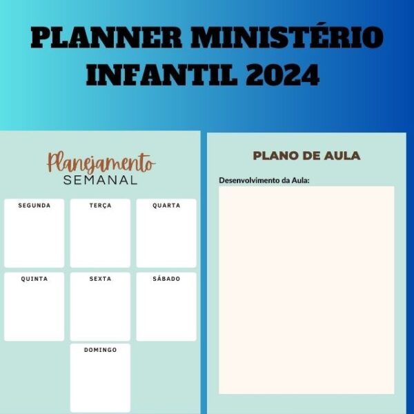 Planner Ministério Infantil 2024 Para Imprimir