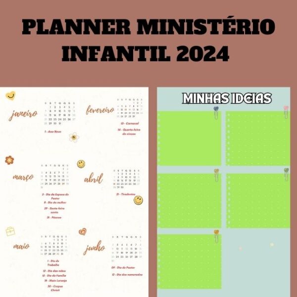 Planner Ministério Infantil 2024 Para Imprimir