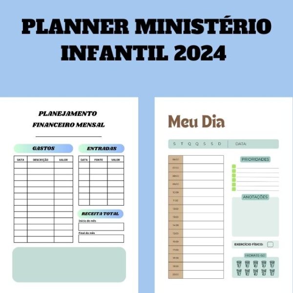 Planner Ministério Infantil 2024 Para Imprimir