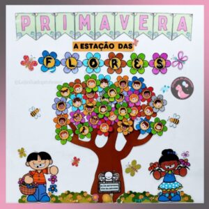 Painel Dia da Árvore e Primavera Educação Infantil