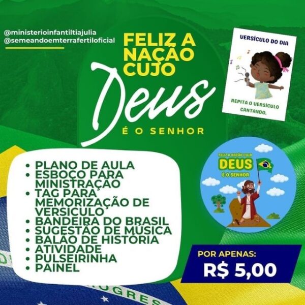 Feliz é a Nação cujo Deus é o Senhor Ministério Infantil