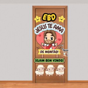 PAINEL DE PORTA BEM VINDOS EBD INFANTIL