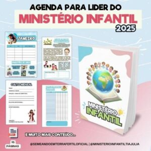 Planner Agenda Ministério Infantil 2025