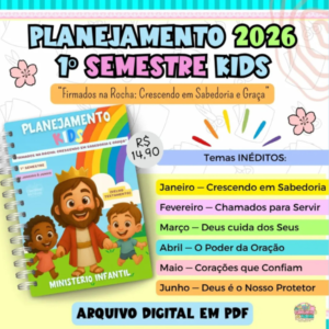 Plano de Aula Semestral Ministério Infantil 2026