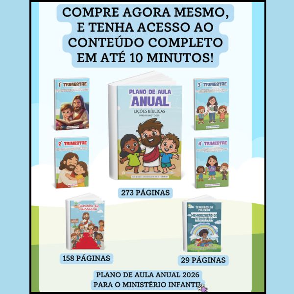 Plano de Aula Anual Ministério Infantil 2026