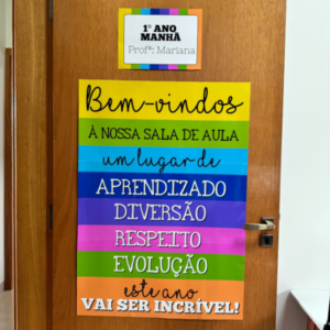 Cartaz de Boas Vindas para Alunos para Imprimir