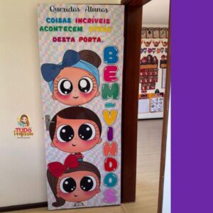 Bem vindos Para Porta Sala de Aula