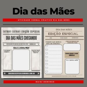 Atividade Jornal Dia das Mães