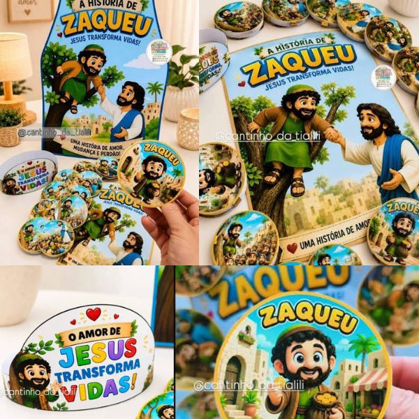 Atividades sobre Zaqueu Infantil