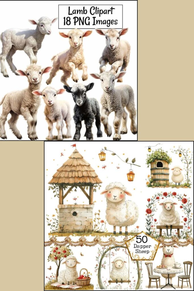 Little Sheep Clipart