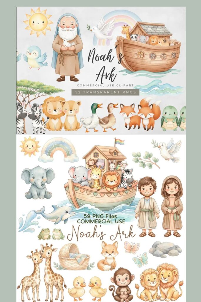 Noah Ark Clipart & Animals
