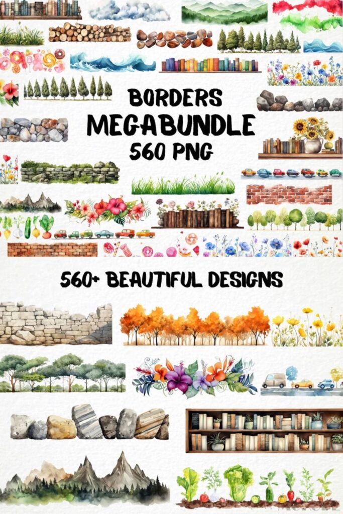 Themed Frame and Border Clip Art