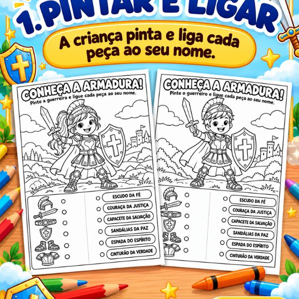 Atividade Armadura de Deus Infantil PDF