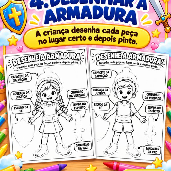 Atividade Armadura de Deus Infantil PDF