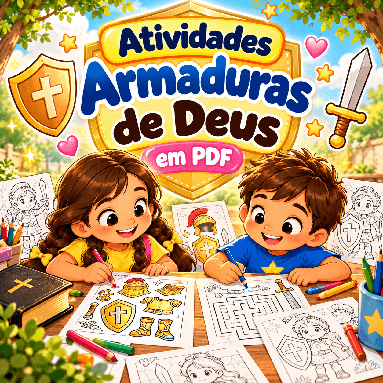 Atividades Armadura de Deus em PDF para Imprimir